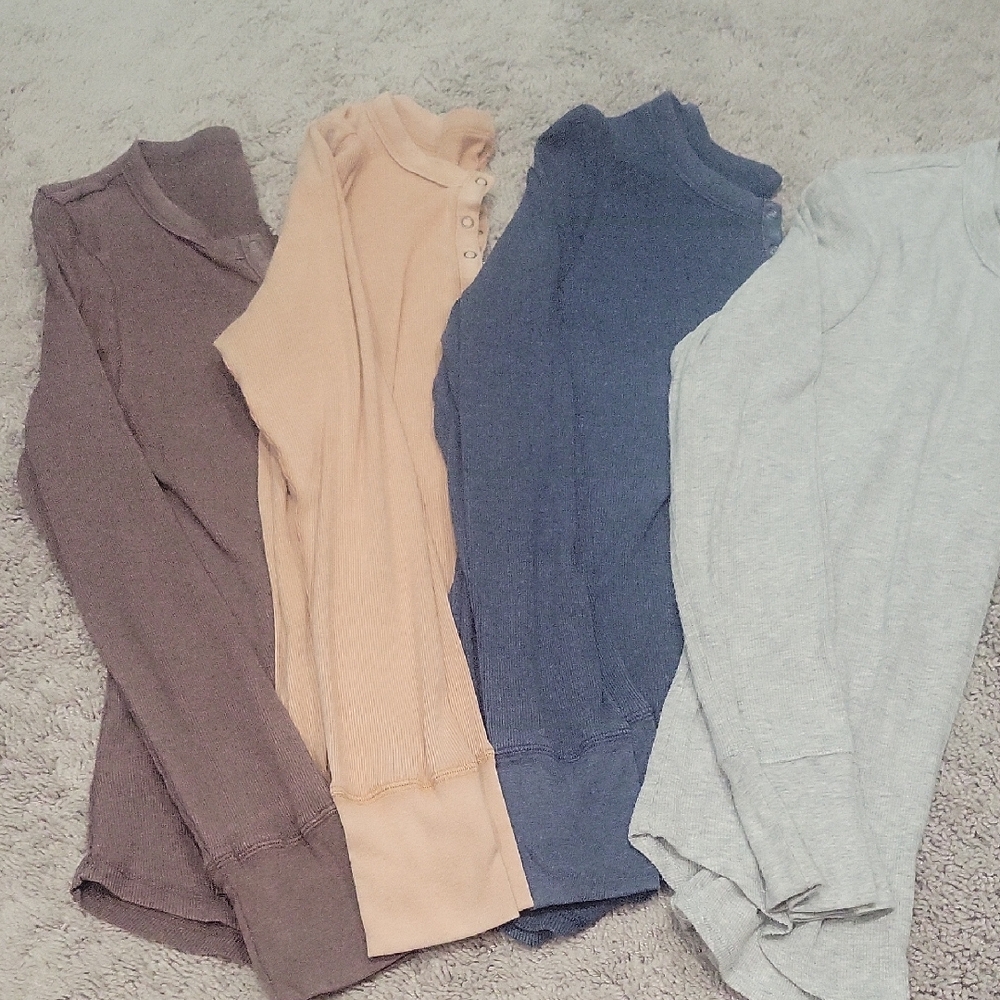 Aerie Women's Sweater Collection in Brown, Cream, Blue, and Gray